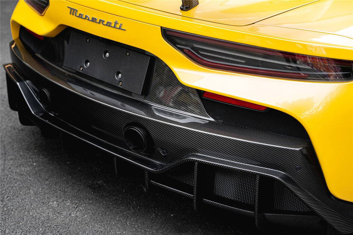 2020-UP Maserati MC20 MCPura SVD Style DRY Carbon Fiber Rear Lip Diffuser