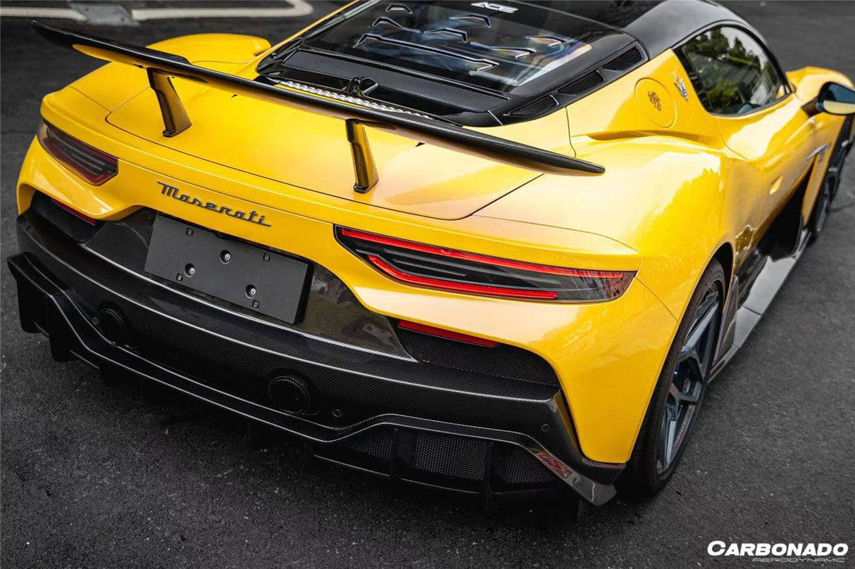 2020-UP Maserati MC20 MCPura SVD Style Dry Carbon Fiber GT Wing
