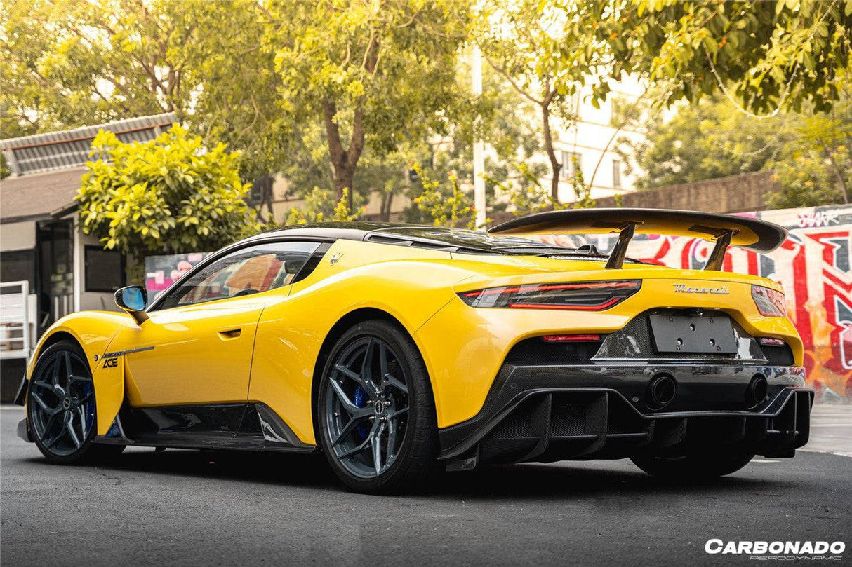 2020-UP Maserati MC20 MCPura SVD Style Dry Carbon Fiber GT Wing
