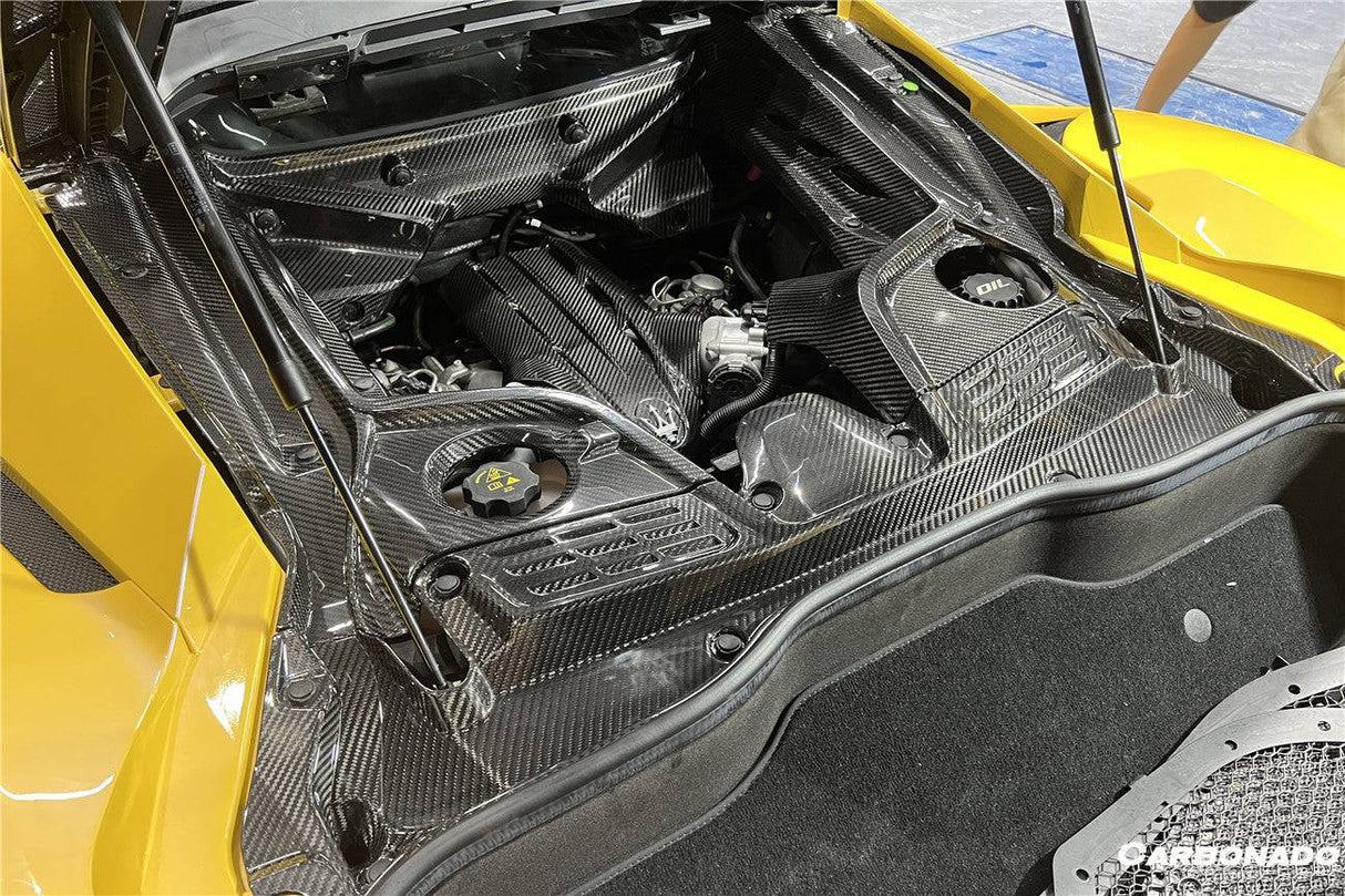 2020-UP Maserati MC20 MCPura Dry Carbon Fiber Engine Bay Room Interior