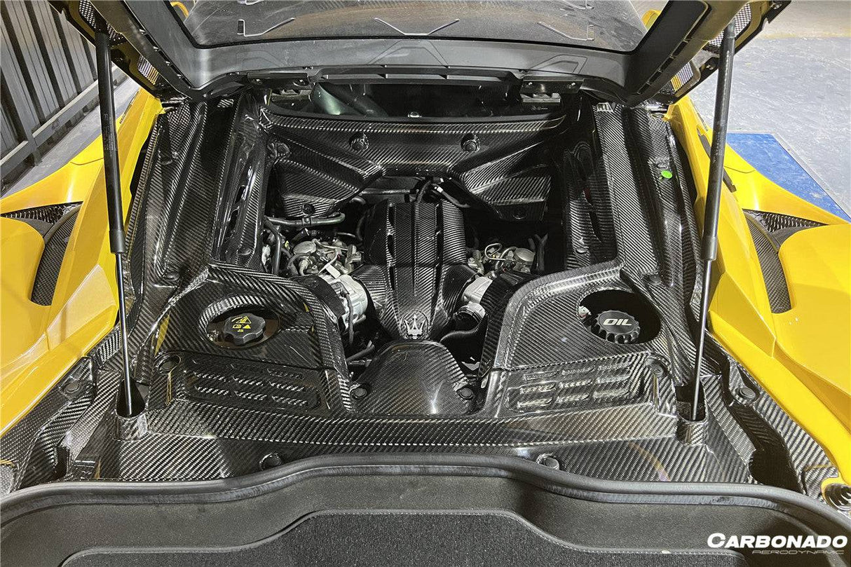 2020-UP Maserati MC20 MCPura Dry Carbon Fiber Engine Cover Replacement