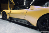 2020-UP Maserati Autoclave Carbon Fiber Side Skirts Carbonado (OE) Fits: MC20, MCPura