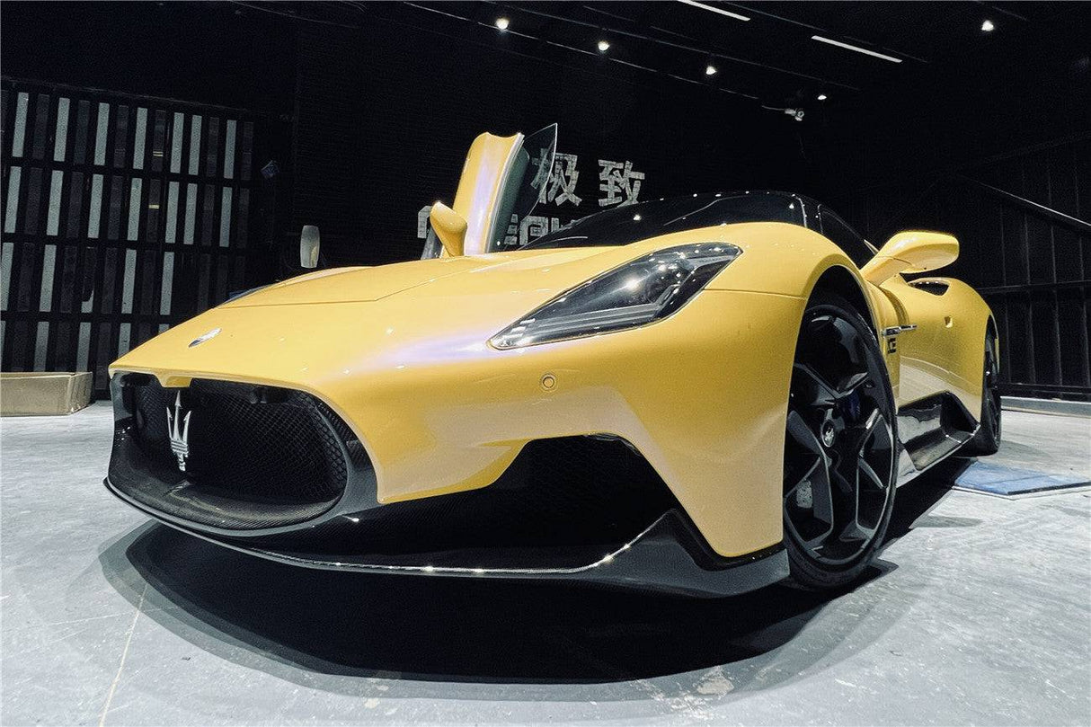 2020-2025 Maserati MC20 OEM Style DRY Carbon Fiber Front Lip