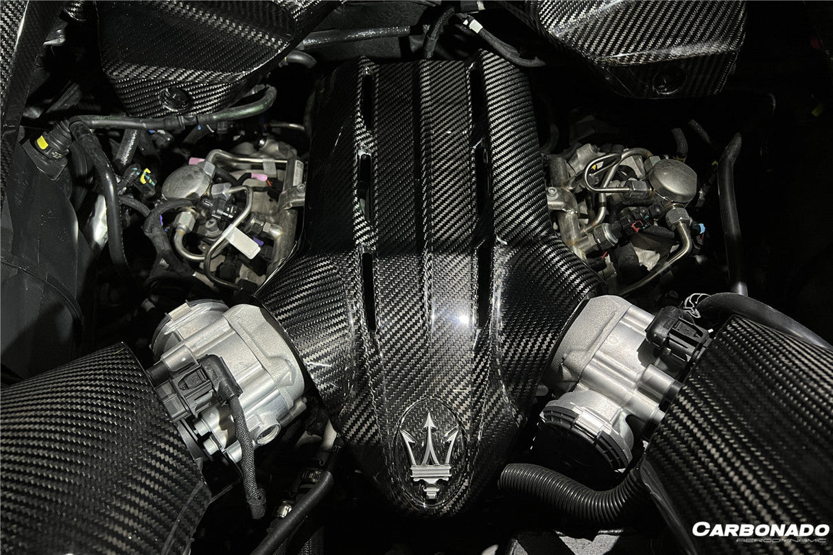 2020-UP Maserati MC20 MCPura Dry Carbon Fiber Engine Cover Replacement