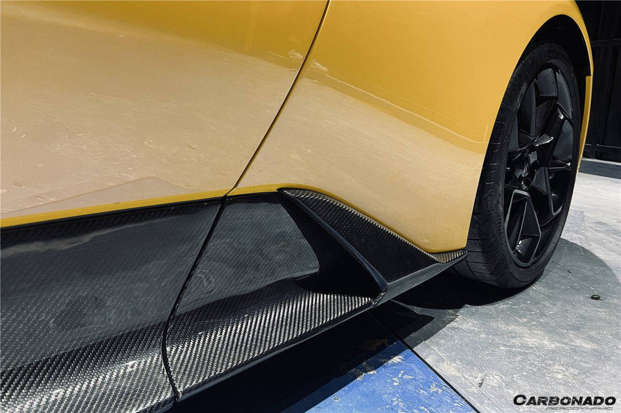 2020-UP Maserati Autoclave Carbon Fiber Side Skirts Carbonado (OE) Fits: MC20, MCPura