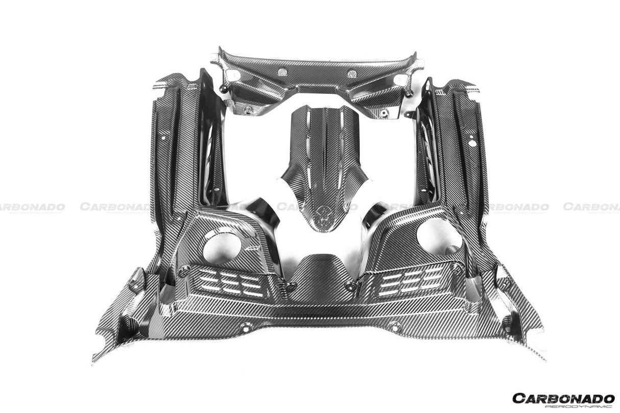 2020-UP Maserati MC20 MCPura Dry Carbon Fiber Engine Bay Room Interior