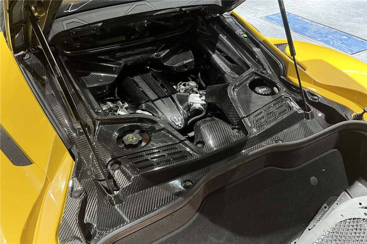 2020-UP Maserati MC20 MCPura Dry Carbon Fiber Engine Cover Replacement