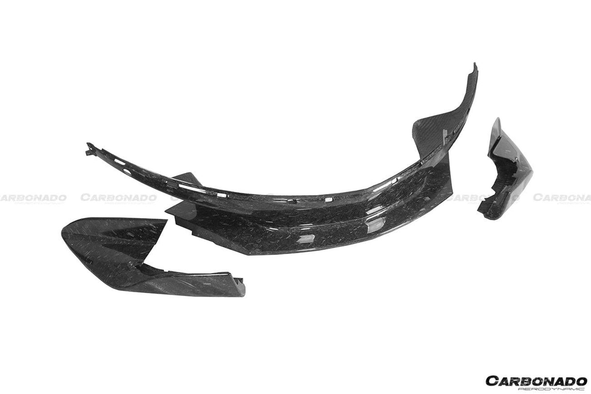 2015-2020 McLaren 540C 570S 600LT-Style Carbon Fiber Front Bumper Lip and Side Splitter
