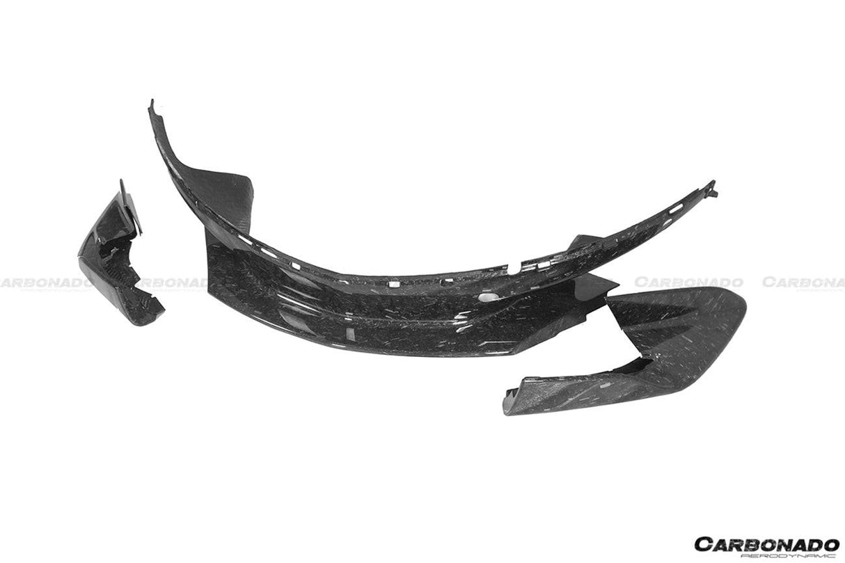 2015-2020 McLaren 540C 570S 600LT-Style Carbon Fiber Front Bumper Lip and Side Splitter