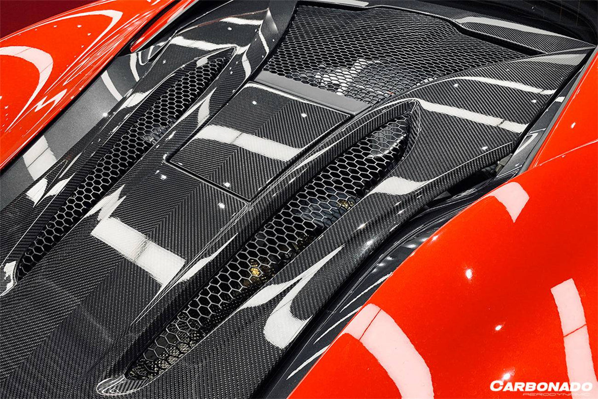 2015-2020 McLaren 540C 570S Coupe Autoclave OEM Style Dry Carbon Fiber Rear Engine Trunk Replacement