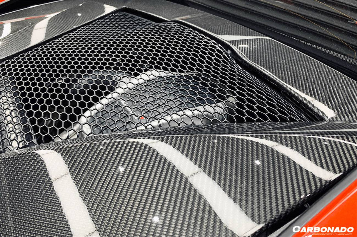 2015-2020 McLaren 540C 570S Coupe Autoclave OEM Style Dry Carbon Fiber Rear Engine Trunk Replacement