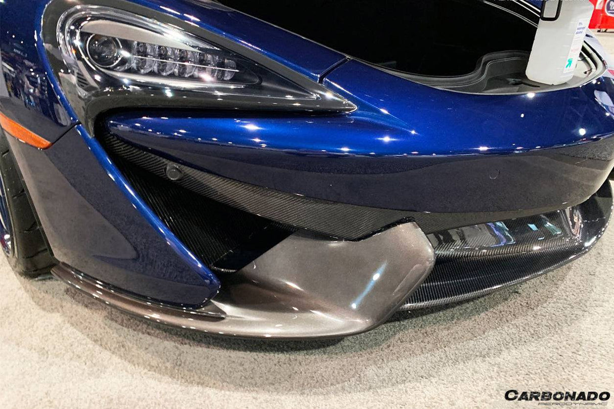 2015-2020 McLaren 540C 570S 570GT OEM Style Carbon Fiber Front Bumper Lip