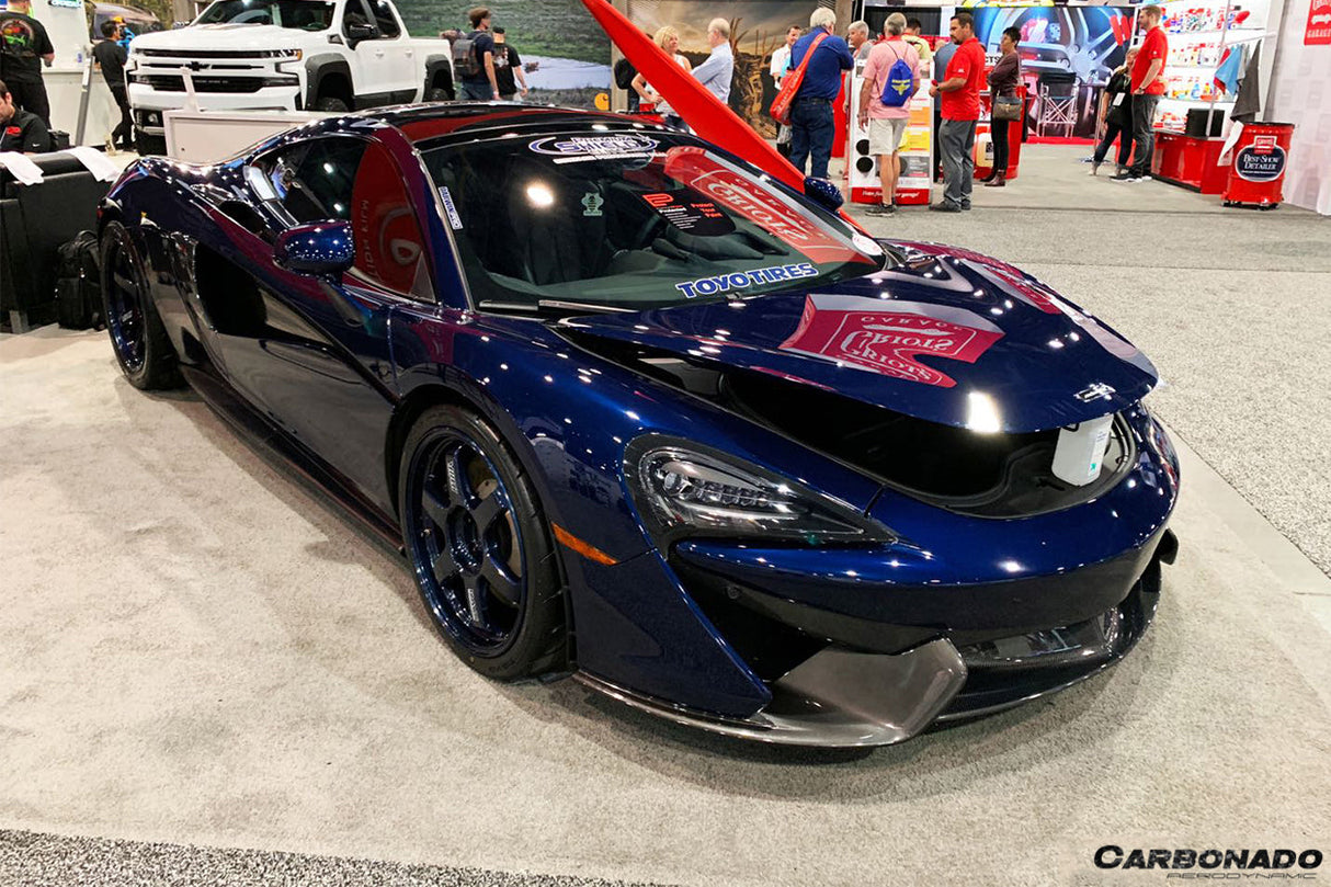 2015-2020 McLaren 540C 570S 570GT OEM Style Carbon Fiber Front Bumper Lip