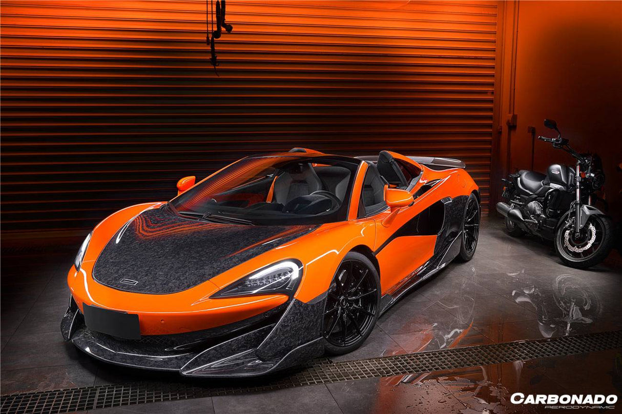 2018-2021 McLaren P1 Style Carbon Fiber Hood Carbonado (OE) Fits:  540C,  570S,  600LT. 570gt