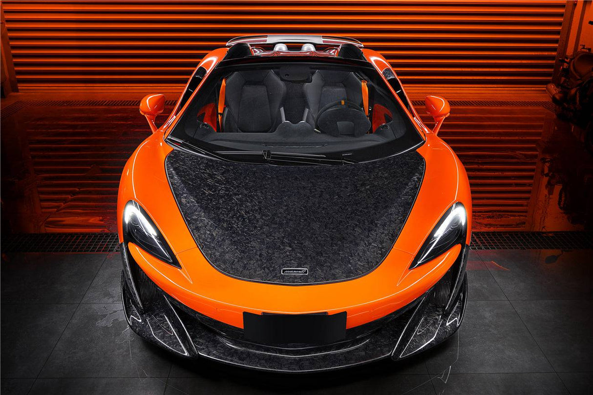 2018-2021 McLaren P1 Style Carbon Fiber Hood Carbonado (OE) Fits:  540C,  570S,  600LT. 570gt