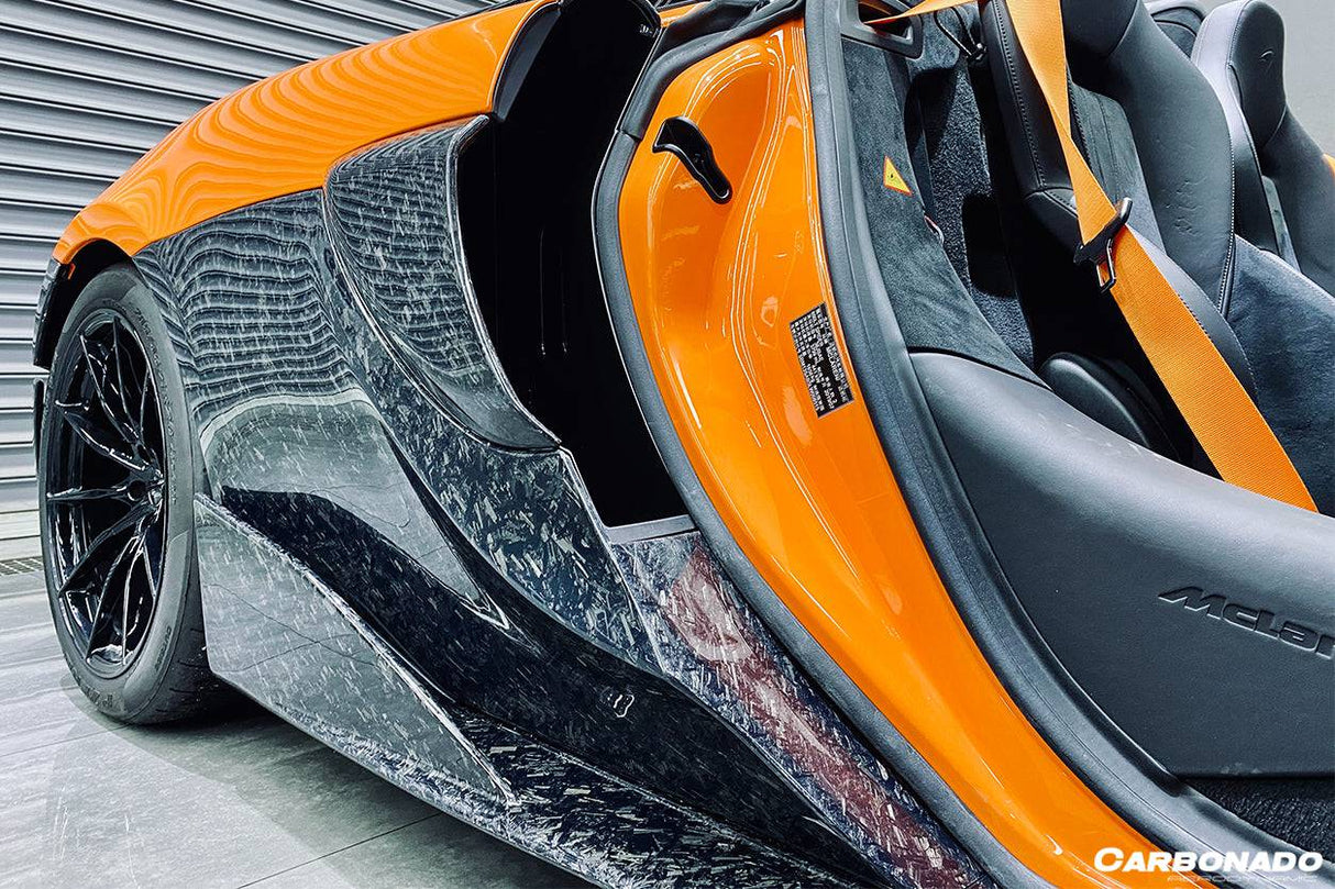 2018-2021 McLaren 600LT OEM Style Carbon Fiber Quarter Panel Side Scoops