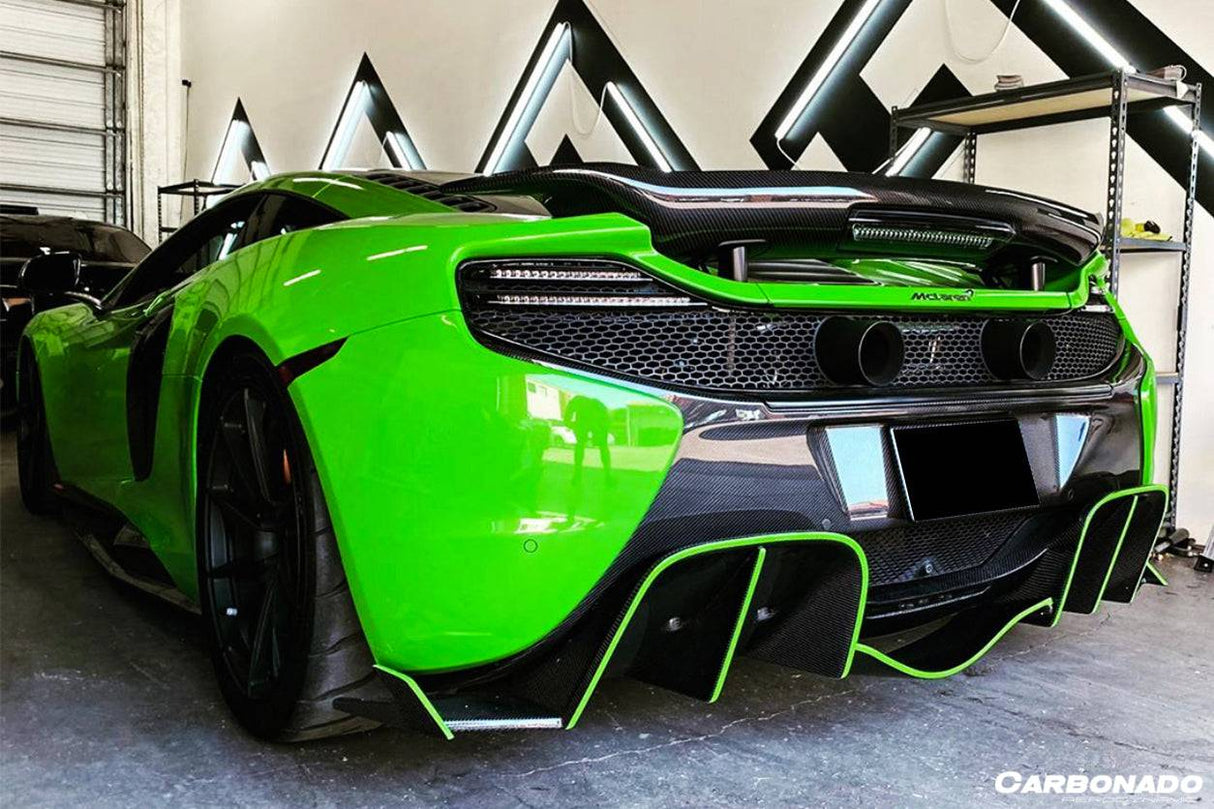 2014-2017 McLaren 650S OEM Style Carbon Fiber Rear Bumper