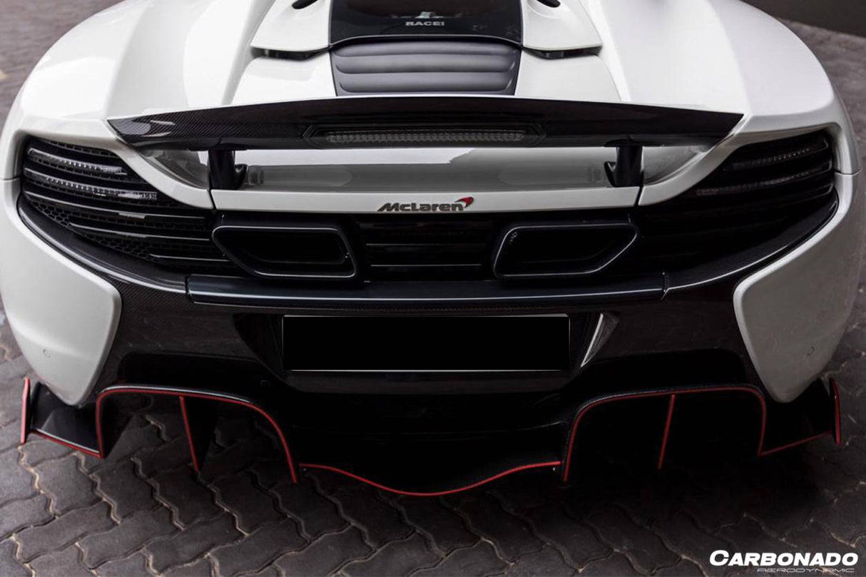 2014-2017 McLaren 650S OEM Style Carbon Fiber Rear Bumper