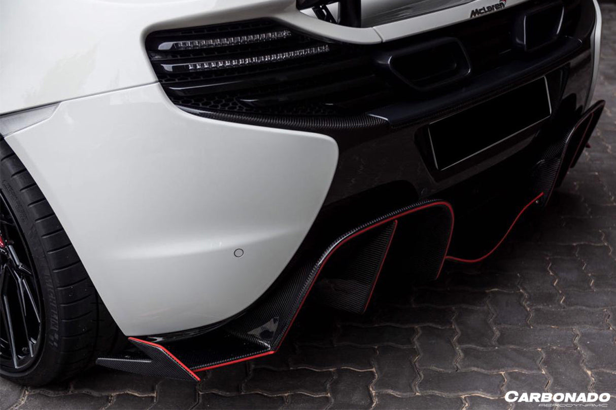 2014-2017 McLaren 650S OEM Style Carbon Fiber Rear Bumper
