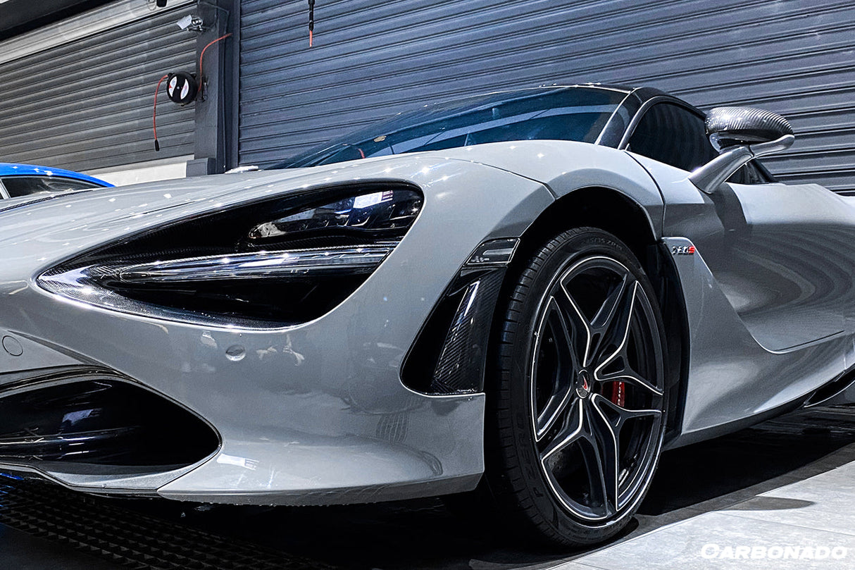 2017-2022 McLaren 720S Carbon Fiber Front Bumper Side Air Vents Replacement