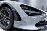 2017-2022 McLaren 720S OEM Style Dry Carbon Fiber Headlight Inserts Tim Replacement