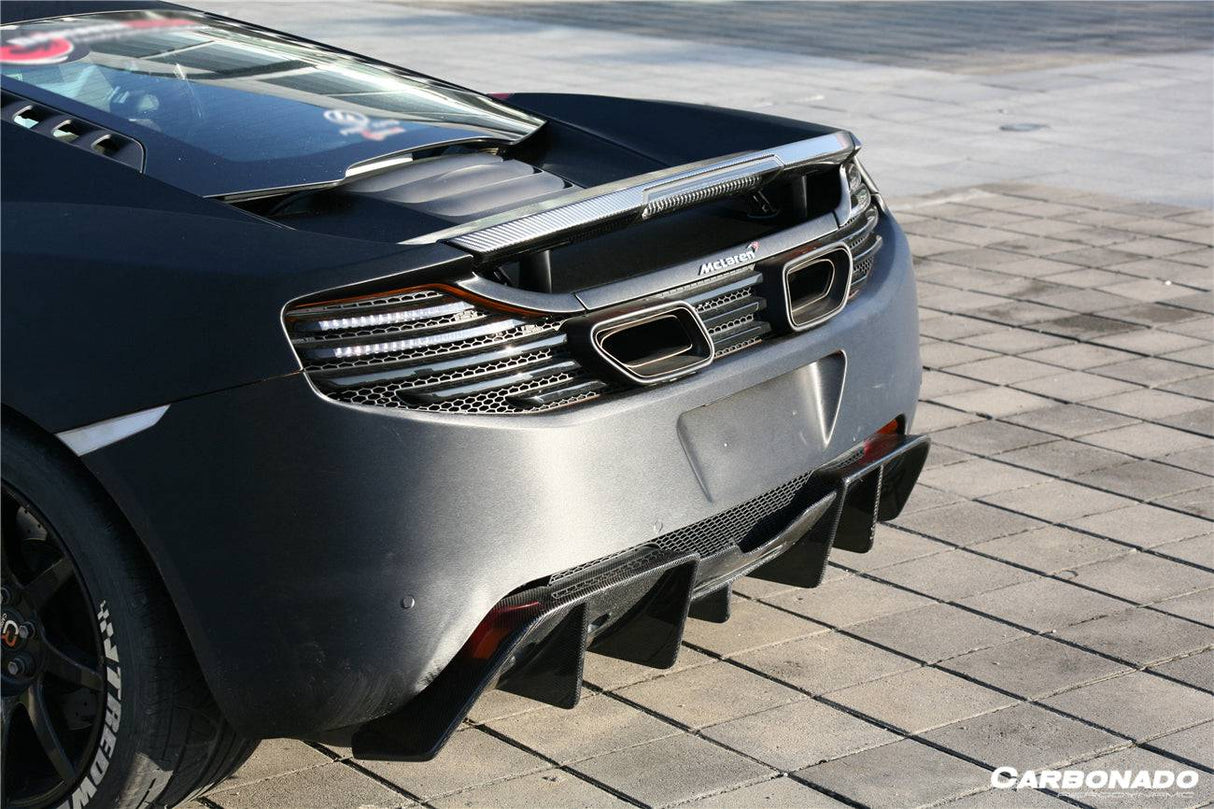 2011-2017 McLaren MP4 12C 650S DP Style Carbon Fiber Rear Diffuser