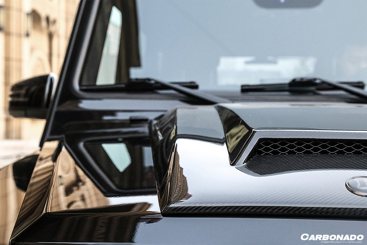 2003-2018 Mercedes Benz W463 G Wagon BRS Style Autoclave Carbon FIber Hood Scoop