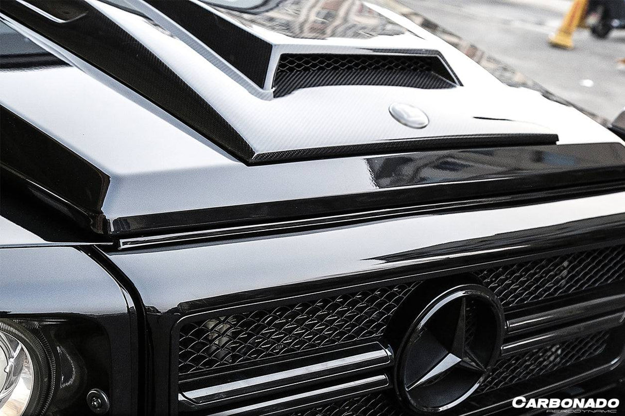 2003-2018 Mercedes Benz W463 G Wagon BRS Style Autoclave Carbon FIber Hood Scoop