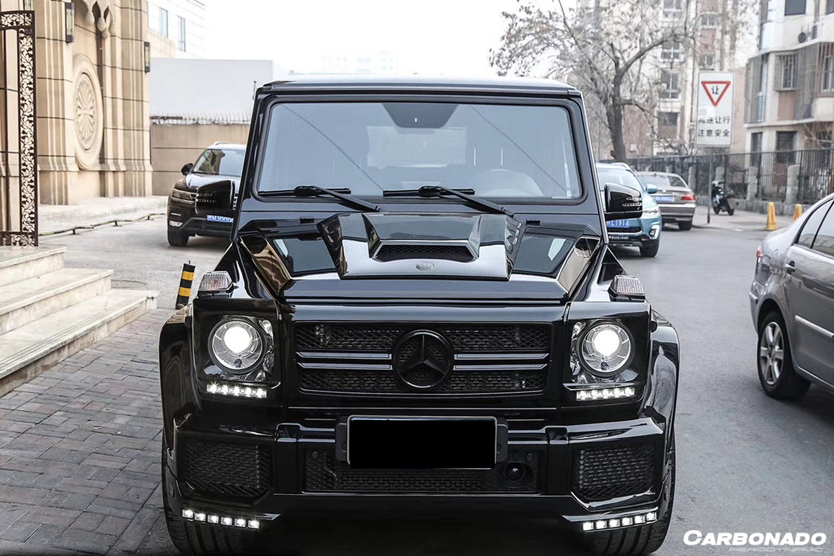 2003-2018 Mercedes Benz W463 G Wagon BRS Style Autoclave Carbon FIber Hood Scoop