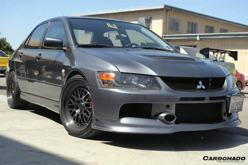 2005-2007 Mitsubishi Evo 9 SE Style Carbon Fiber Front Lip