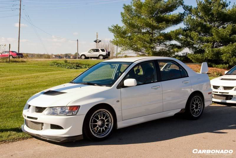 2003-2005 Mitsubishi Evo 8 TS Style Carbon Fiber Front Lip