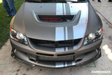 2005-2007 Mitsubishi Evo 9 OE Style Carbon Fiber Front Lip
