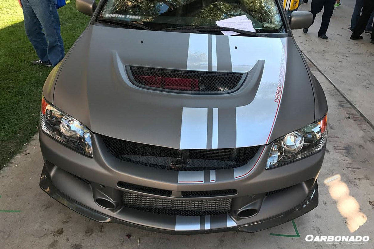 2005-2007 Mitsubishi Evo 9 OE Style Carbon Fiber Front Lip
