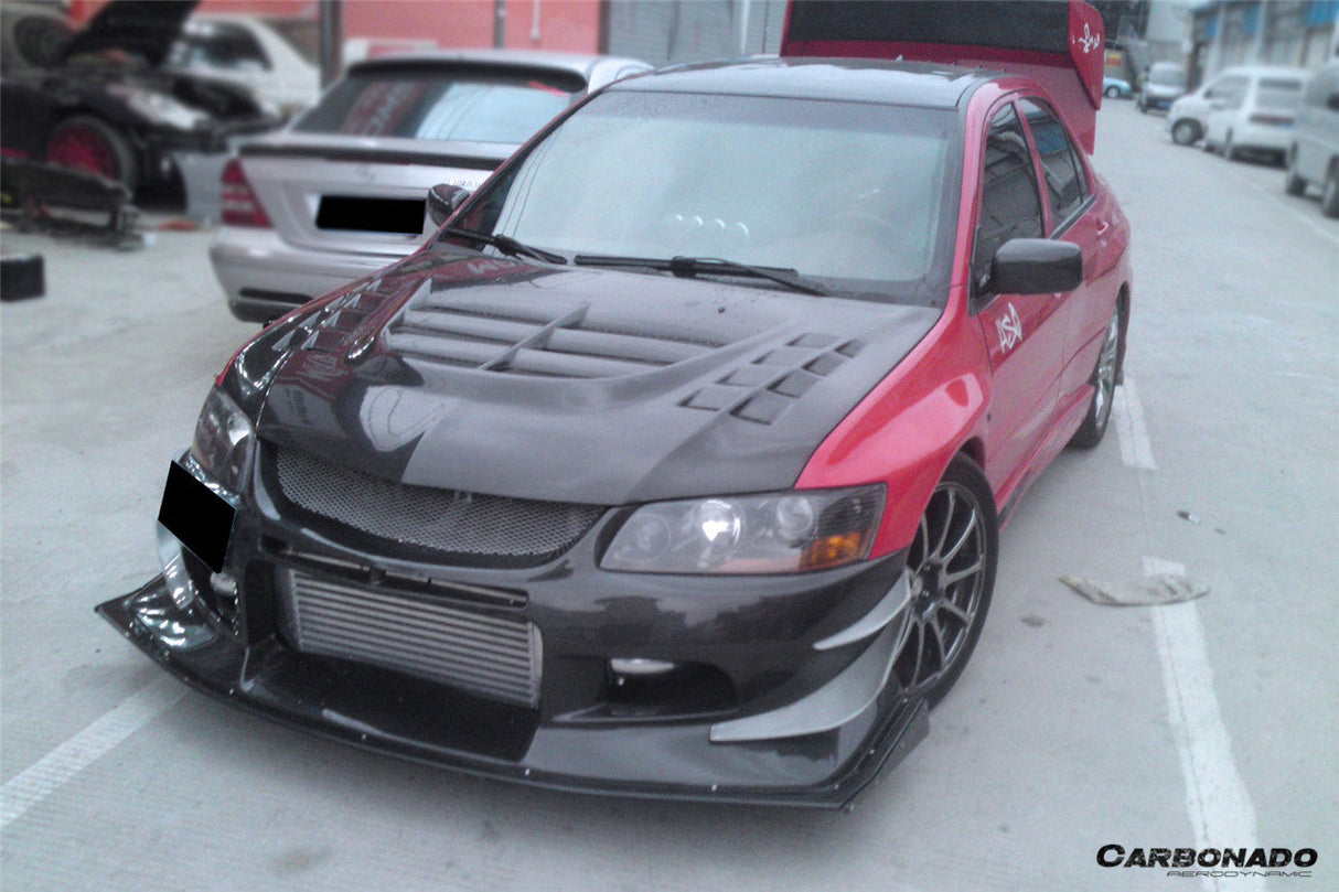 2003-2006 Mitsubishi Evo VTS Style Front Bumper | Fits EVO 7, EVO 8, EVO 9