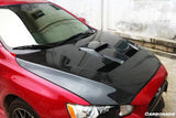 2008-2016 Mitsubishi Evolution 10 X BS Style Carbon Fiber Hood