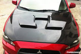 2008-2016 Mitsubishi Evolution 10 X BS Style Carbon Fiber Hood