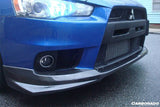 2008-2016 Mitsubishi Evolution evo 10 X BS Style Carbon Fiber Front Lip