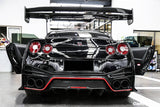 2012-2023 Nissan GTR R35 DBA & EBA NISMO Style Carbon Fiber Rear Diffuser With Canards & Break Light