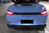2017-2025 Porsche 718 Cayman Boxster AM Style Carbon Fiber Rear Lip