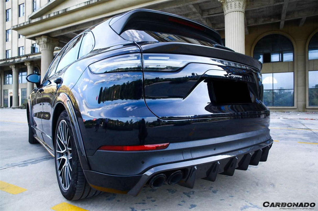 2018-2026 Porsche 9Y0 9Y3 Cayenne S GTS E-Hybrid OD Style Carbon Fiber Trunk Spoiler