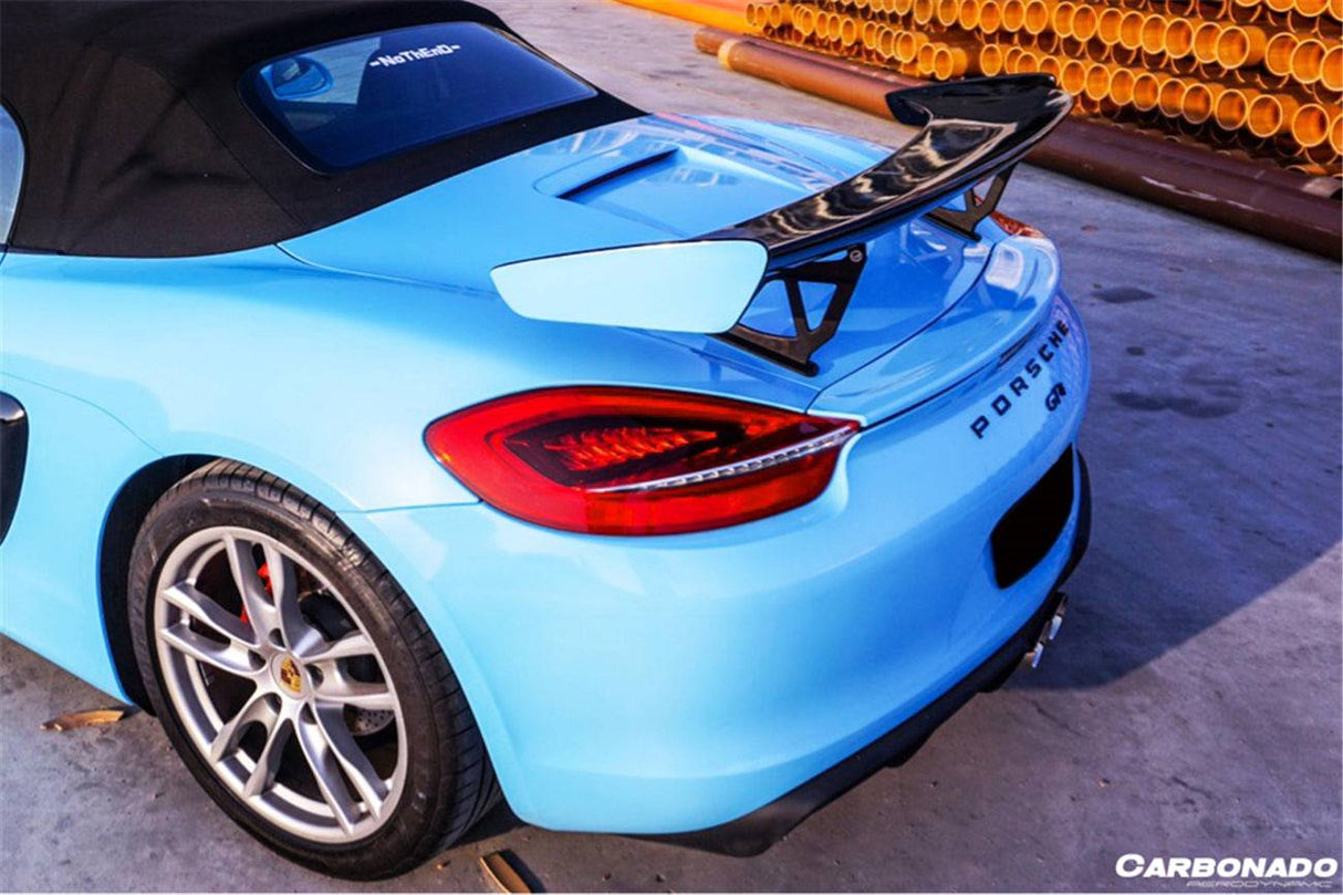 2012-2025 Porsche 981 | 718,  Boxster | Cayman GT4 Style Trunk Spoiler Wing