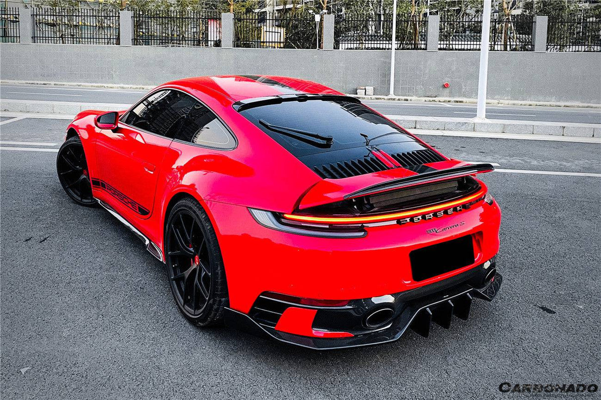 2019-2024 Porsche 911 992 Carrera S 4 4S TA Style Carbon Fiber Roof Spoiler