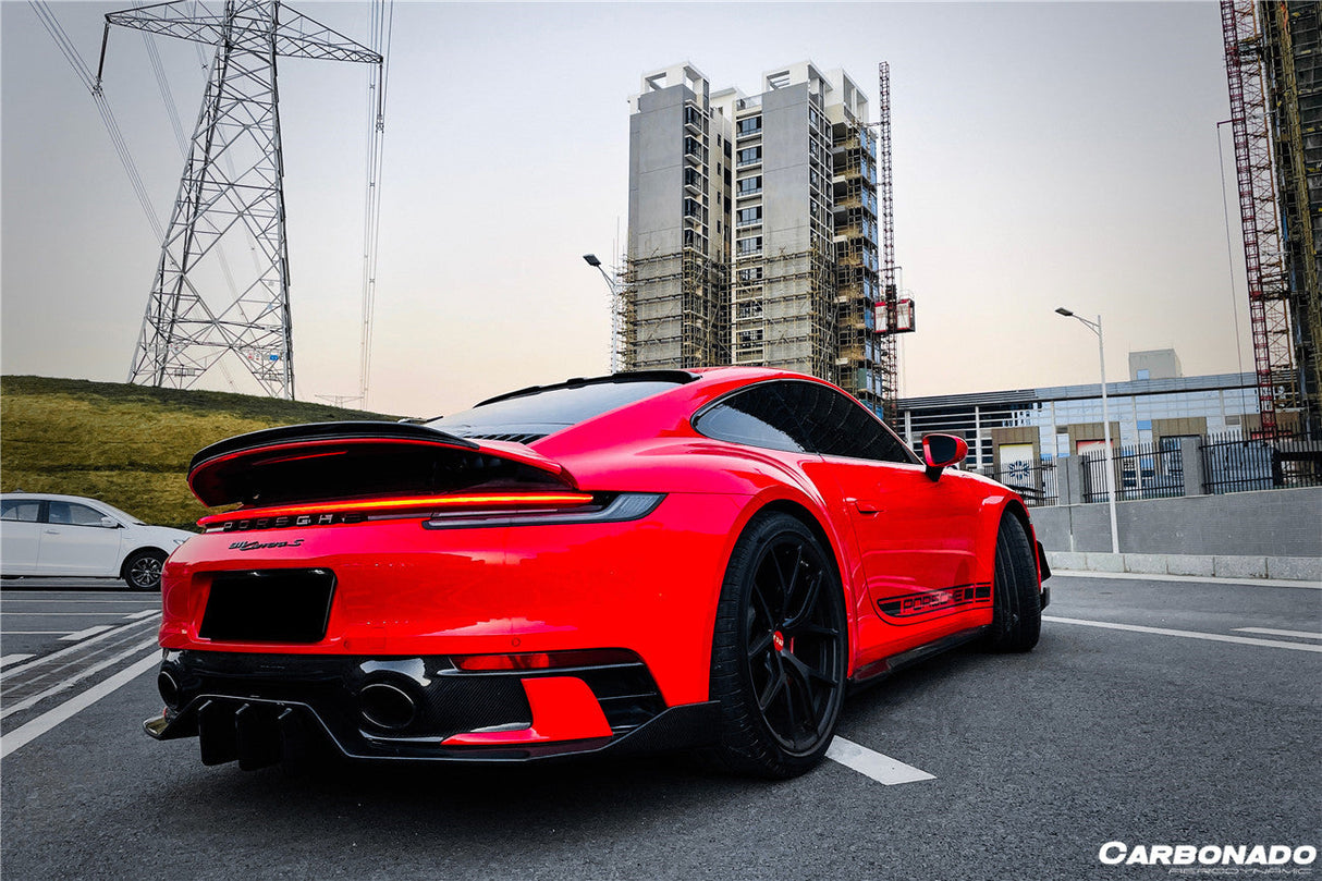 2019-2024 Porsche 911 992 Carrera  S  4 4S  Targa  Cabriolet WP Style Dry Carbon Fiber Side Skirts