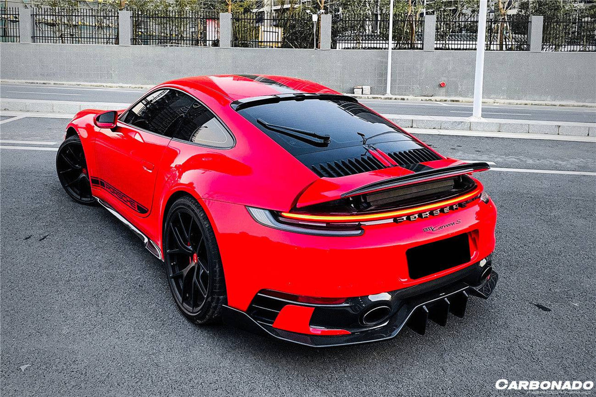 2019-2024 Porsche 911 992 Carrera  S  4 4S  Targa  Cabriolet WP Style Dry Carbon Fiber Side Skirts