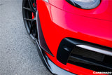 2019-2024 Porsche 911 992 Carrera Targa Sport Design WP Style Dry Carbon Fiber Bumper Canards