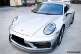 2019-2024 Porsche 911 992 Carrera Targa Sport Design WP Style Dry Carbon Fiber Bumper Canards