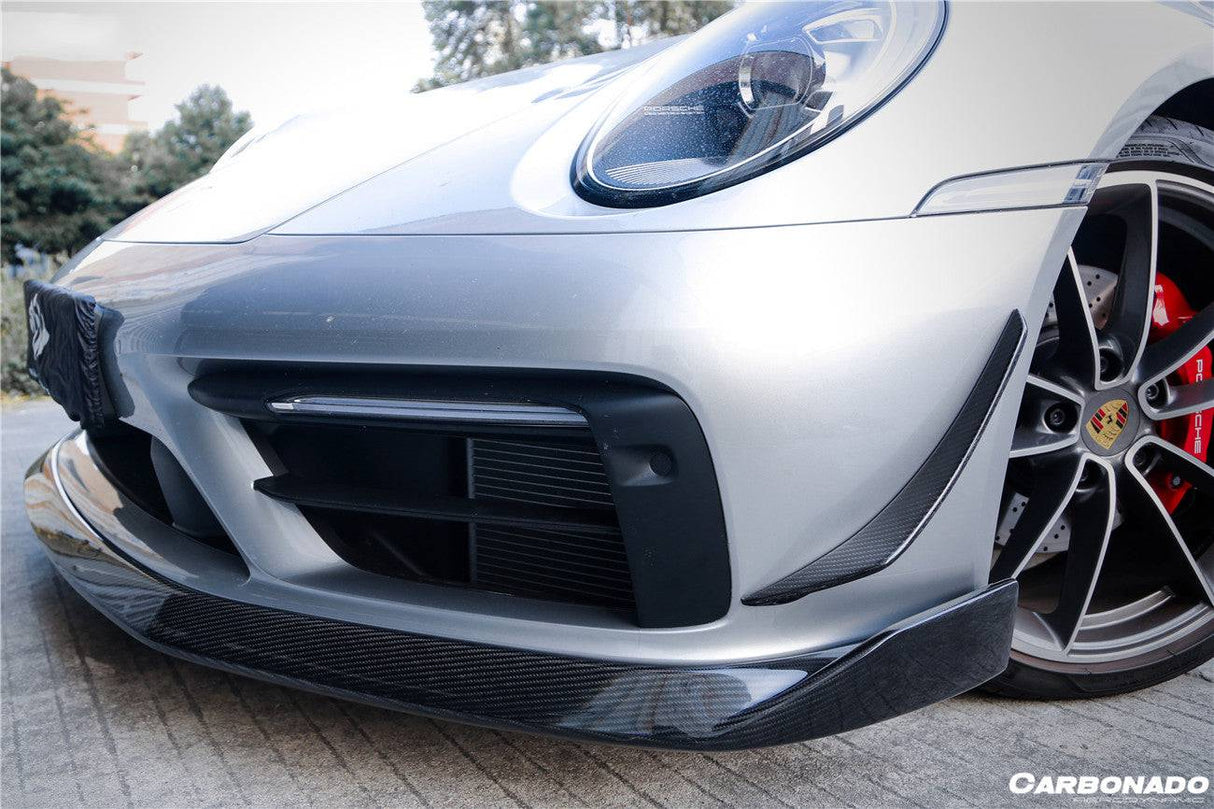 2019-2024 Porsche 911 992 Carrera Targa Sport Design Bumper WP Style Dry Carbon Fiber Front Lip