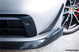 2019-2024 Porsche 911 992 Carrera Targa Sport Design WP Style Dry Carbon Fiber Bumper Canards