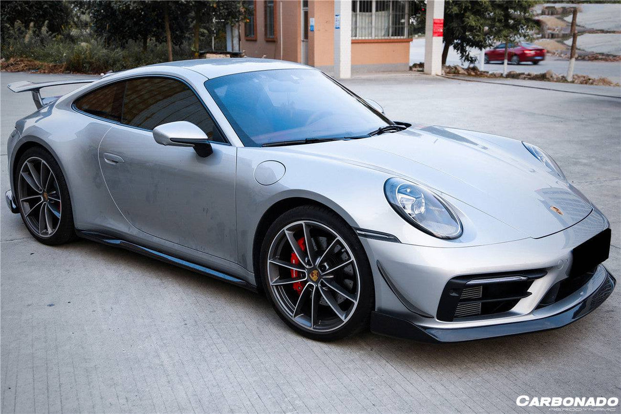 2019-2024 Porsche 911 992 Carrera Targa Sport Design Bumper WP Style Dry Carbon Fiber Front Lip
