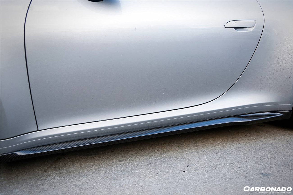 2019-2024 Porsche 911 992 Carrera  S  4 4S  Targa  Cabriolet WP Style Dry Carbon Fiber Side Skirts